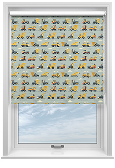 Construction Crew, Cement Grey - Twist&Fit Roller Blind